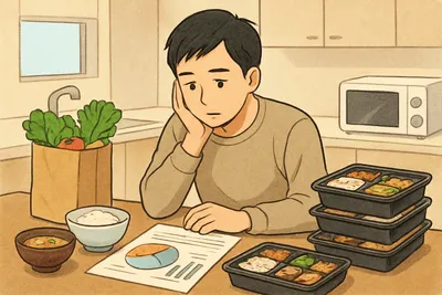 一人暮らしで自炊しない食費はどう考える？外食・惣菜・宅配食の分け方
