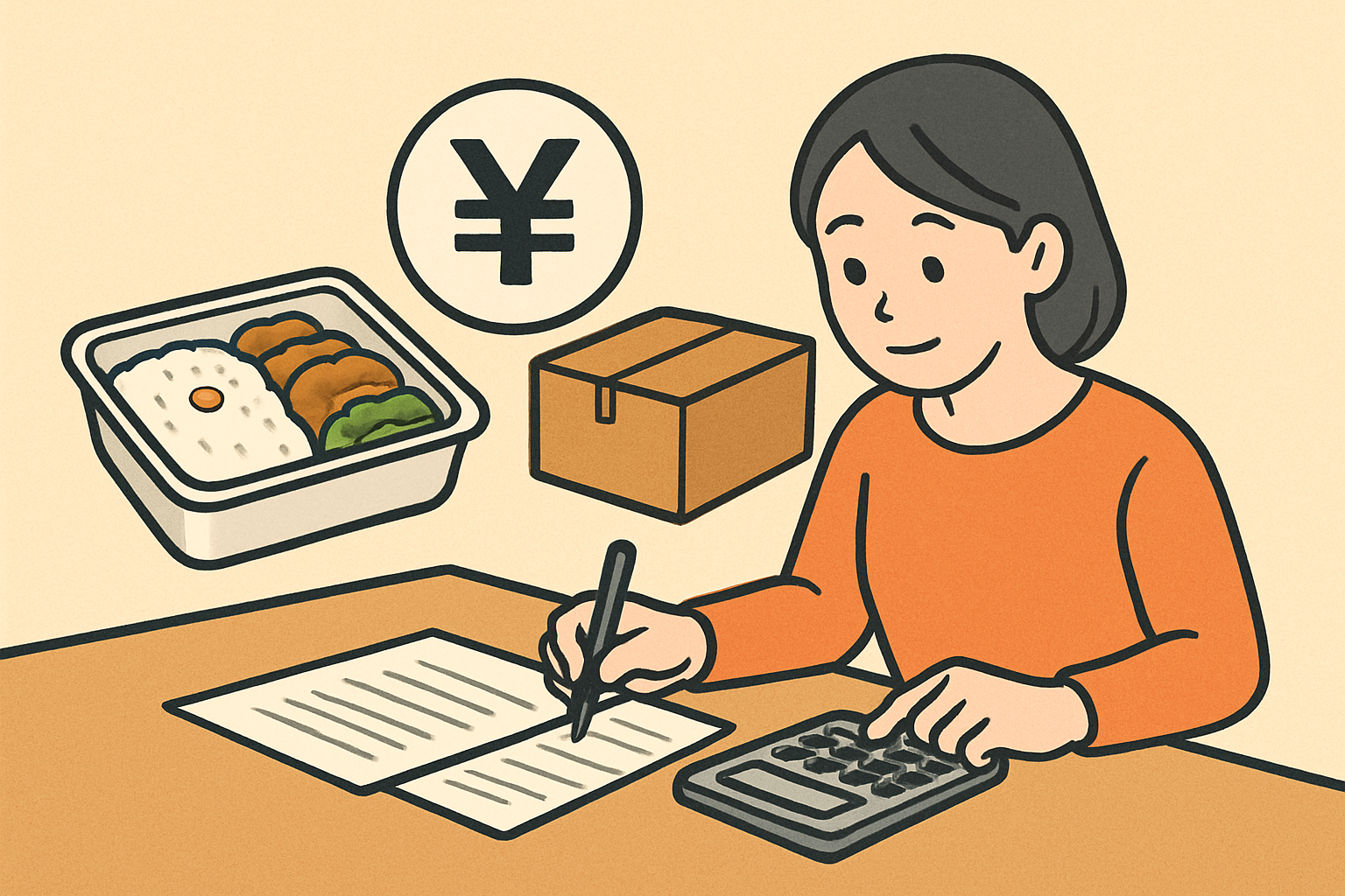 送料込み単価(実質1食あたり費用)の基本式