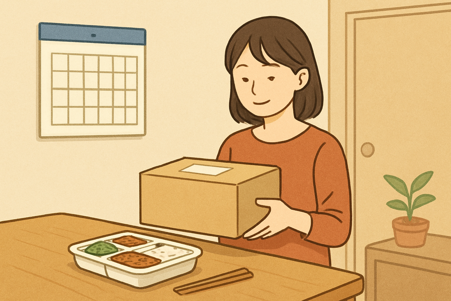 配送間隔は「消費ペース」と「注文食数」から逆算します