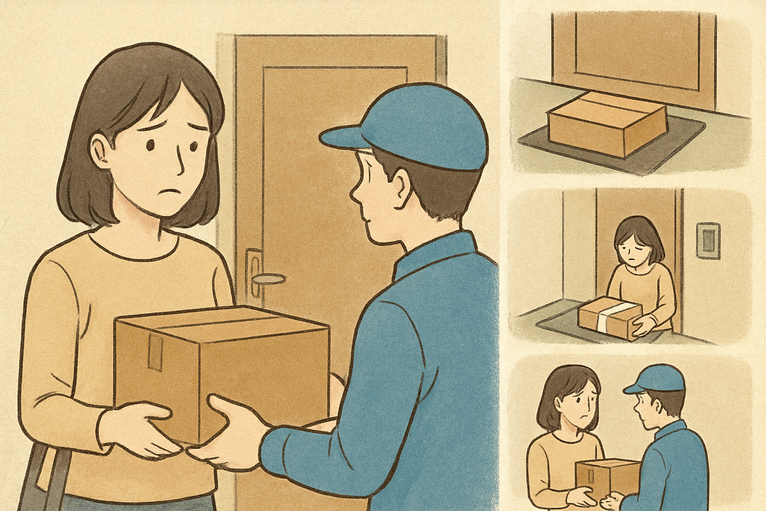 一人暮らしの受け取りは3パターンで整理できます